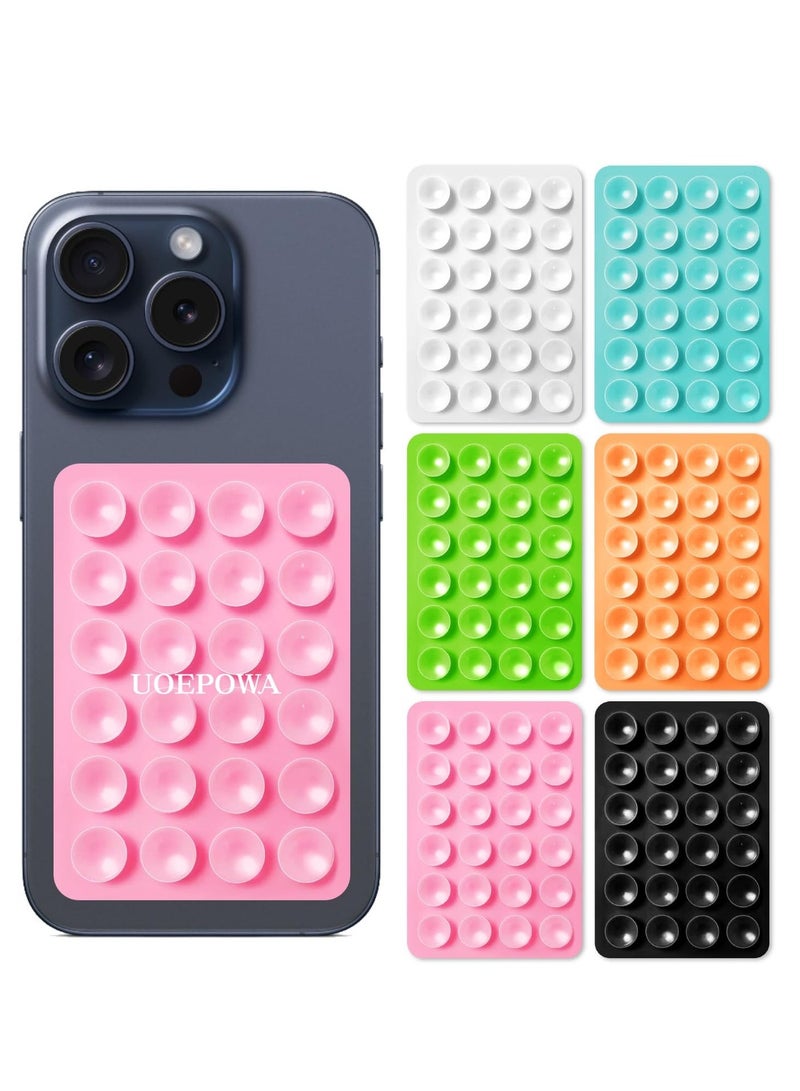 فوميمو حامل حافظة جوال بالشفط 6 قطع السيليكون اللاصق ملحقات الموبايل بدون استخدام اليدين لعبة فيدجيت مرآة دش ومقاطع فيديو وصور سيلفي الوان - Image 2