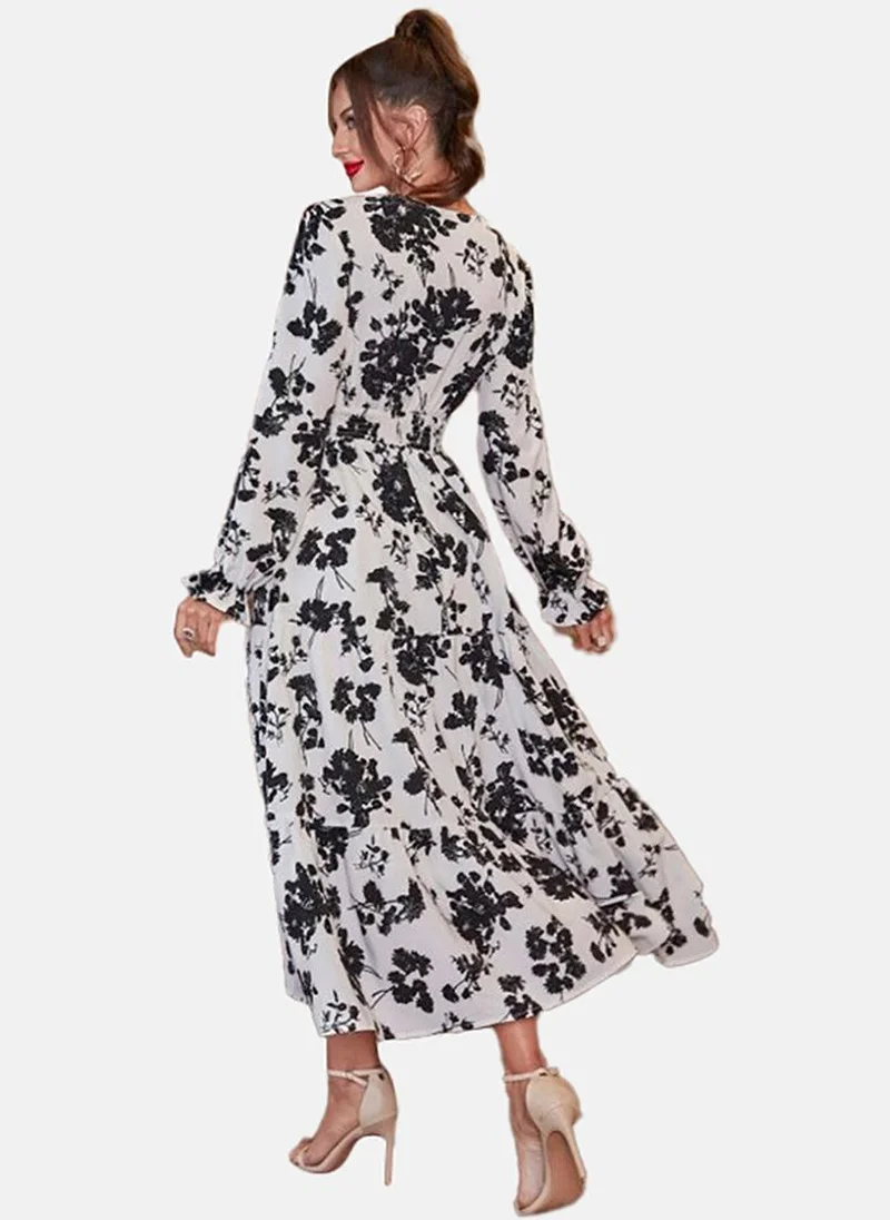 YUNIQEE Floral Print Maxi Dress