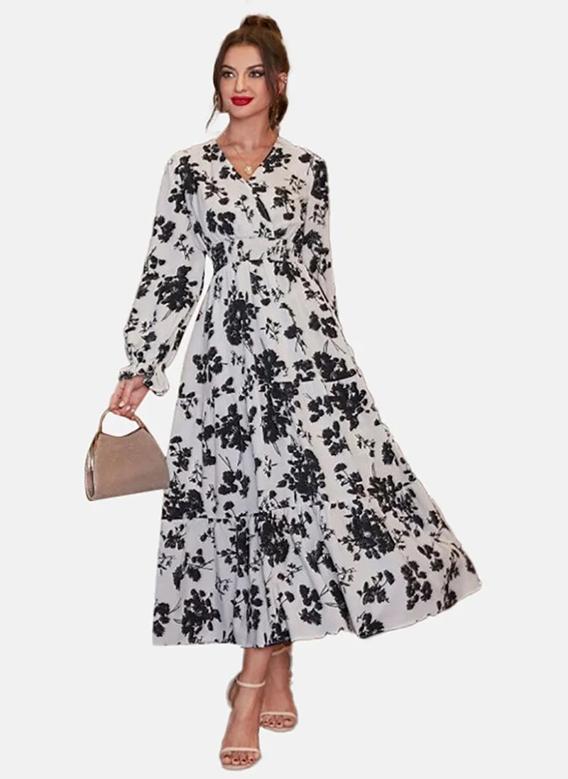 YUNIQEE Floral Print Maxi Dress