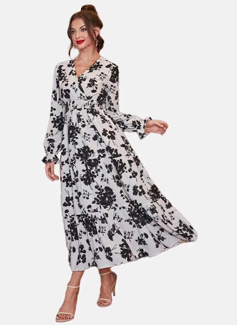 YUNIQEE Floral Print Maxi Dress