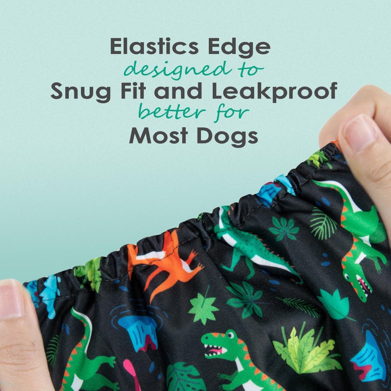 wegreeco Washable Male Dog Belly Band (Stylish Pattern)- Pack of 3 - Male Dog Belly Wrap, Dog Diapers Male (Childlike Creatures, Medium) - Image 4