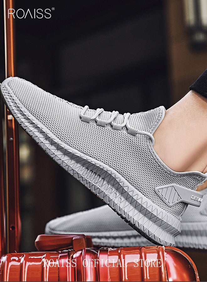 roaiss وصول جديد الاحذية الرياضية للرجال أحذية رياضية شبكة تنفس الأحذية التصميم الكلاسيكي أحذية المشي حذاء كاجوال في الهواء الطلق عدم الانزلاق أحذية التخييم الصيف - Image 4