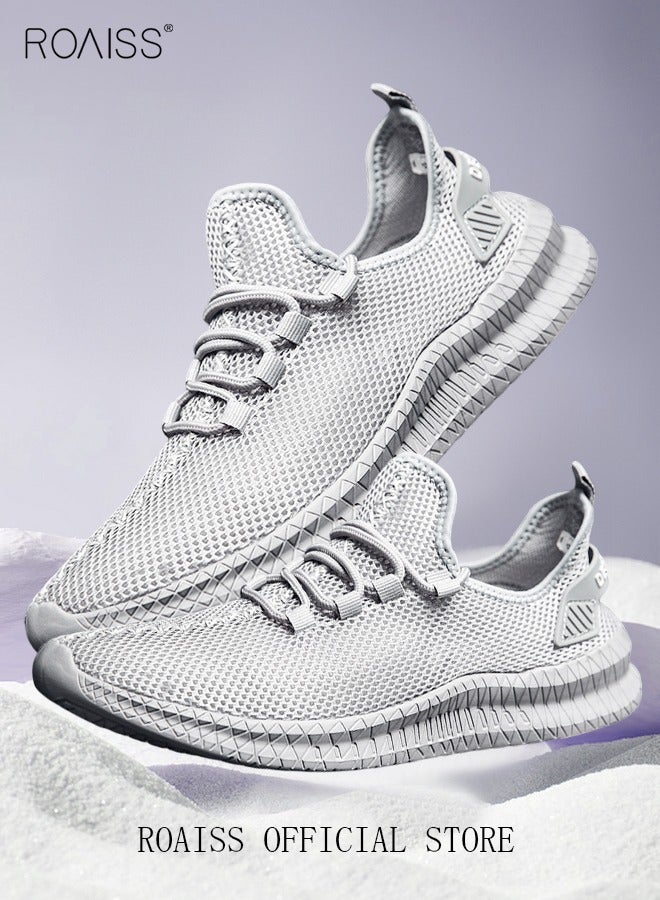 roaiss وصول جديد الاحذية الرياضية للرجال أحذية رياضية شبكة تنفس الأحذية التصميم الكلاسيكي أحذية المشي حذاء كاجوال في الهواء الطلق عدم الانزلاق أحذية التخييم الصيف - Image 1