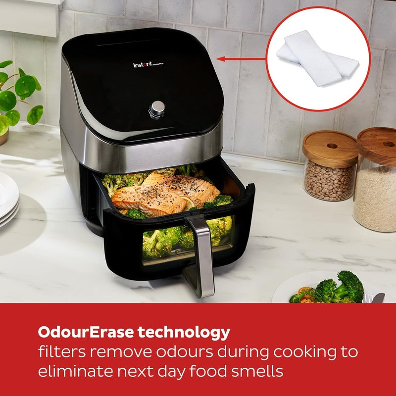 إنستانت بوت فلاتر Instant Vortex Plus للقدرات سعة 5.7 لتر من ClearCook OdourErase SS، نسخة أصلية بريطانية، مجموعة من 4 قطع، لون أبيض - Image 3
