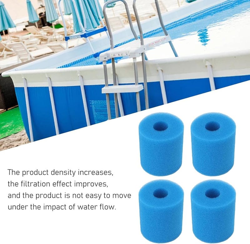 مجموعة مرشح حمام السبب من رغوة عالية الكثافة قابلة للغسل 4 قطع مقاس 102x90x30 مم - Image 4