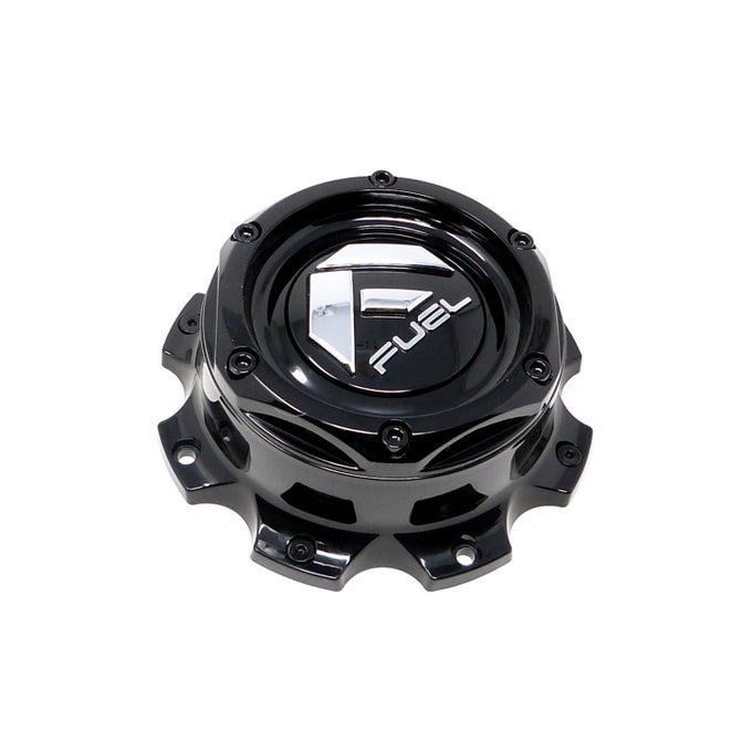 Fuel 2Pc Fuel Gloss Black Cap 8X180 100410Gb