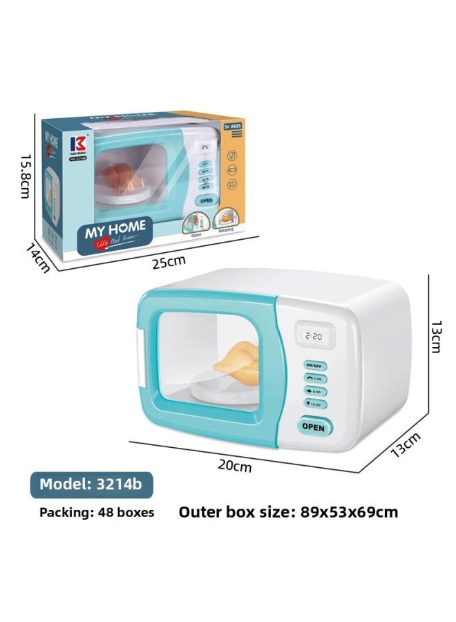 انفجارات لعب الأطفال المطبخ أدوات المطبخ الأجهزة الصغيرة محاكاة لعبة كهربائية فتاة آلة القهوة مكنسة كهربائية-المواصفات: فرن الميكروويف · AA * 2 - Image 1