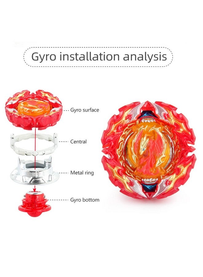 Esste Battling Tops Burst DB B-191 Prominence Phoenix Tapered Universe with Right/Left Spin Bey Blades Launcher, Gaming Top Spinning Toy Gift for Boys (B-191-02) - Image 5