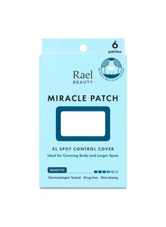 Pimple Patches Miracle Xl Spot Control Cover Hydrocolloid Acne Patches For Face Zit And Blemish Spot Back And Body For All Skin Types Vegan Cruelty Free (6 Count)