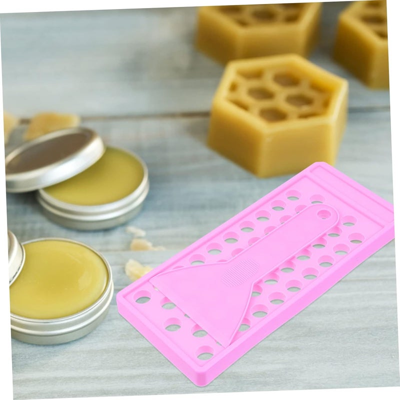 NOLITOY 2 مجموعات صينية تعبئة أحمر الشفاه وملعقة، مجموعة صنع مرطب الشفاه DIY لقالب تجويف ملمع الشفاه المنزلي لتعبئة أحمر الشفاه بسهولة - Image 4