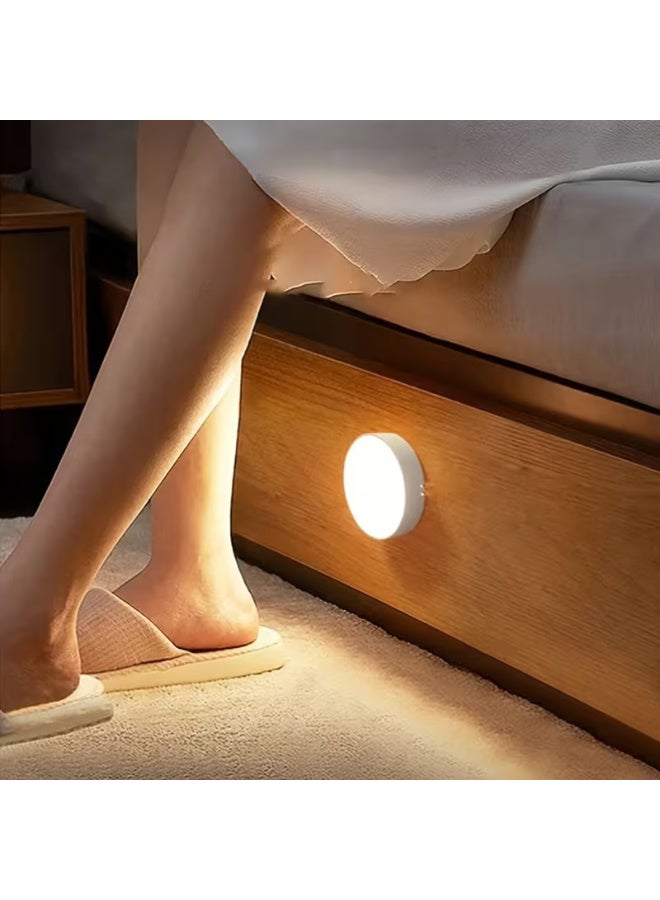 LED Motion Sensor Night Lamp USB Rechargeable, Intelligent Human Sensing Bedside & Desk Lamp – Magnetic Staircase & Wardrobe Light for Bedroom, Home & Dorm - Image 3