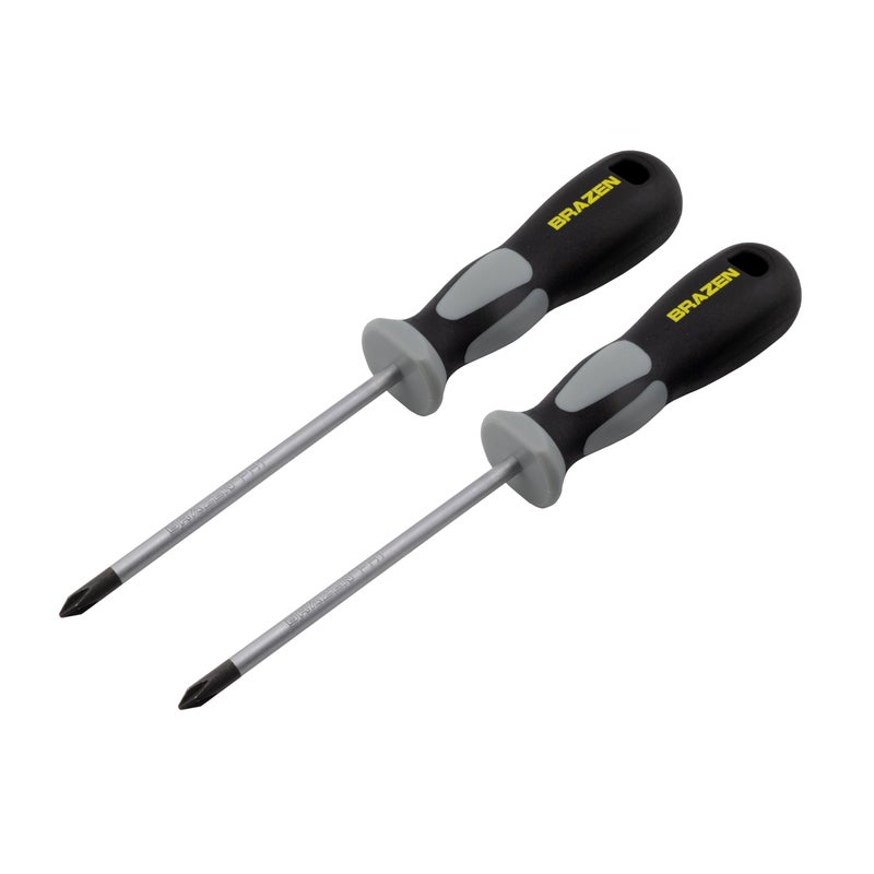 BRAZEN Phillips PH1 Screwdriver Two Pack