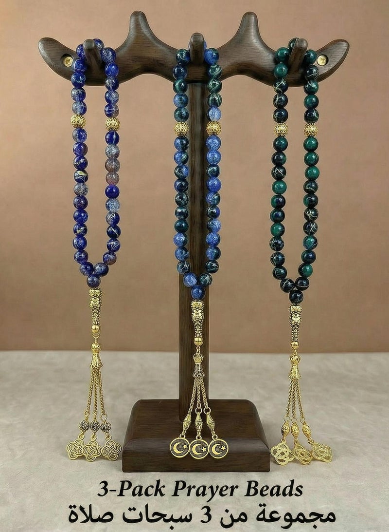 general 3 Pack/33 Glass Prayer Beads /Tasbih/10mm - Image 2