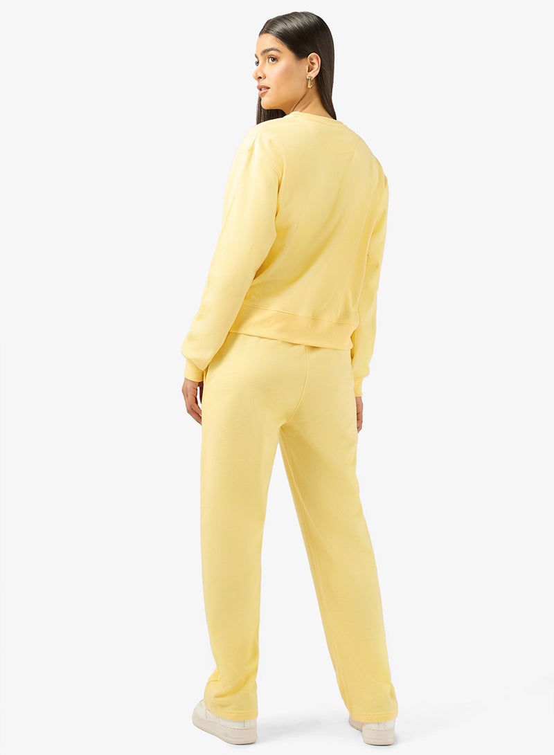 Ginger Oversize Varsity Fleece Sweatshirt & Sweatpant Set - Image 2