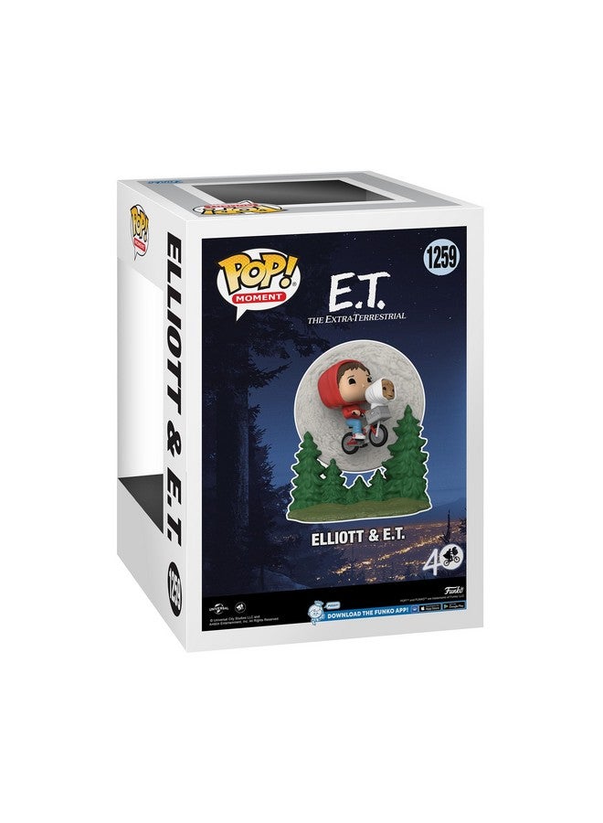 Funko Pop! Moment: E.T. The Extra-Terrestrial - Elliot and E.T. Flying (Glow in The Dark), Multicolor, 50769 - Image 3
