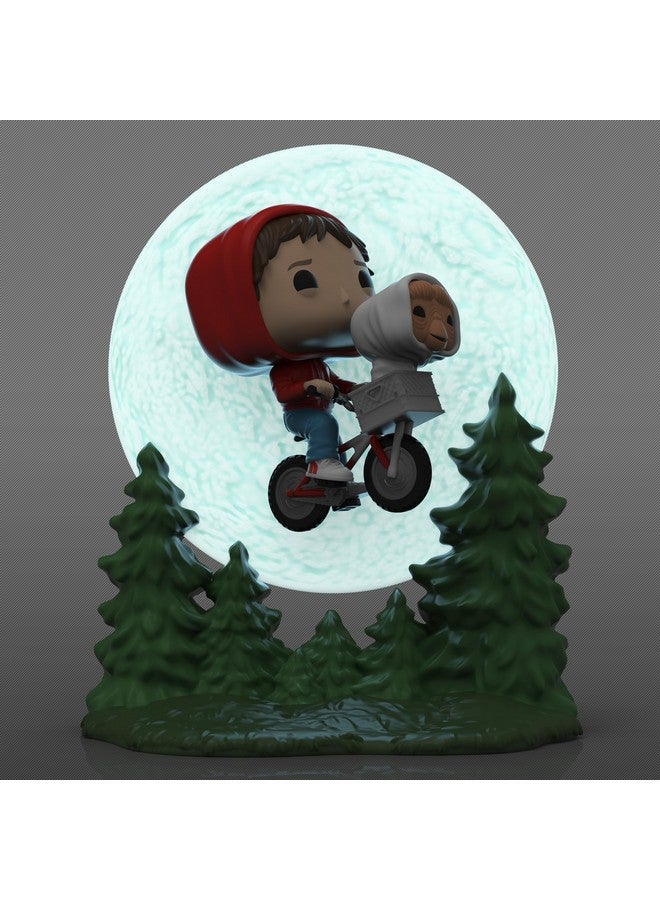 Funko Pop! Moment: E.T. The Extra-Terrestrial - Elliot and E.T. Flying (Glow in The Dark), Multicolor, 50769 - Image 4