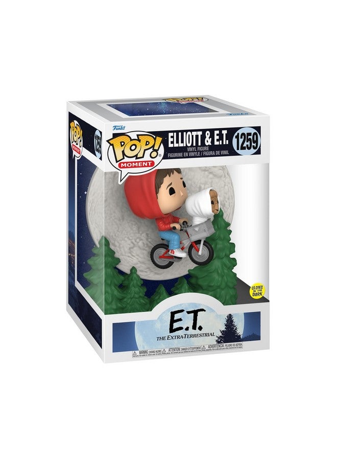Funko Pop! Moment: E.T. The Extra-Terrestrial - Elliot and E.T. Flying (Glow in The Dark), Multicolor, 50769 - Image 1