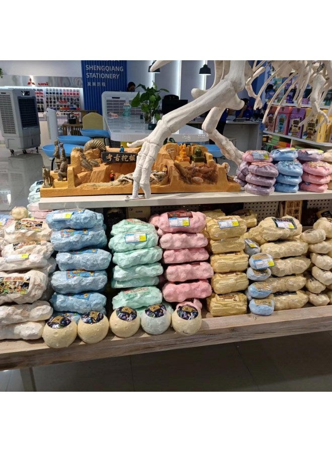 Pinuo Archaeological Children's Handmade Toy Boy Dinosaur Fossil Girl Digging Gem Amusement Mall Stall-Color:Colorful Gem No Tools - Image 4