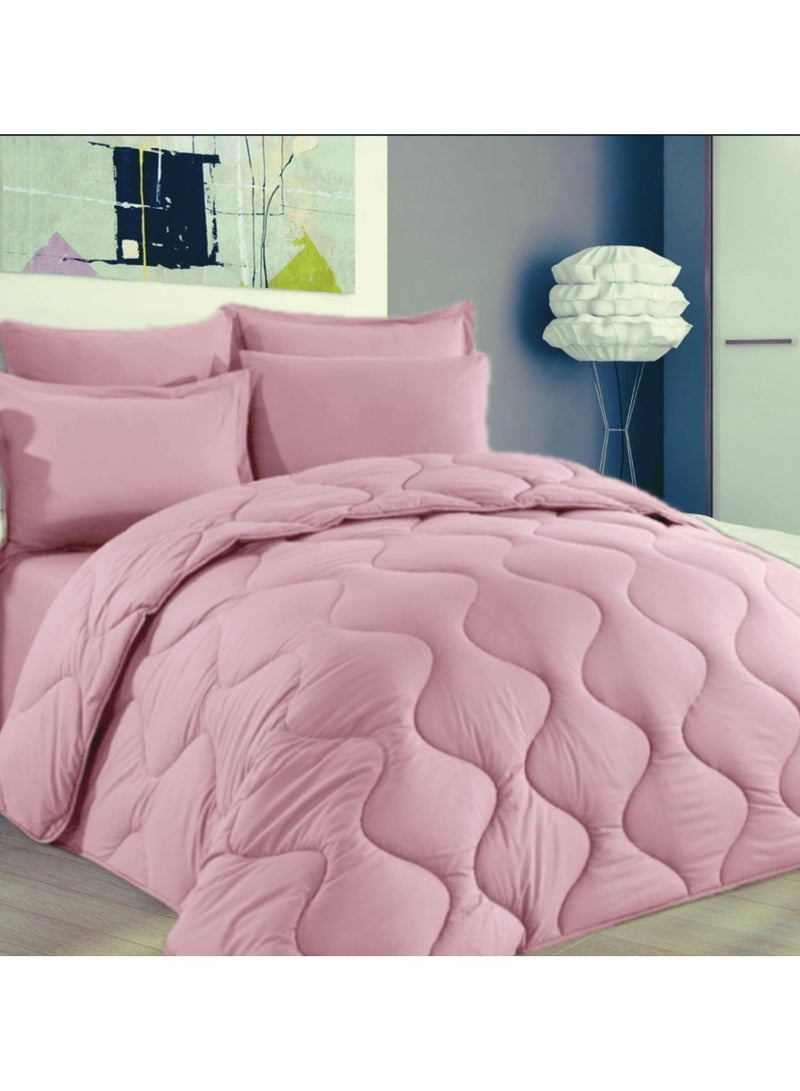 Miabella Home PREMIUM QUALITY 6-PCS QUILT SET WITH 1 QUILT 220*240 CM ,1 FITTED SHEET 180*200 CM ,2 PILLOW CASE 50*70 CM, 2 PILLOW CASE 50*70+5 CM 