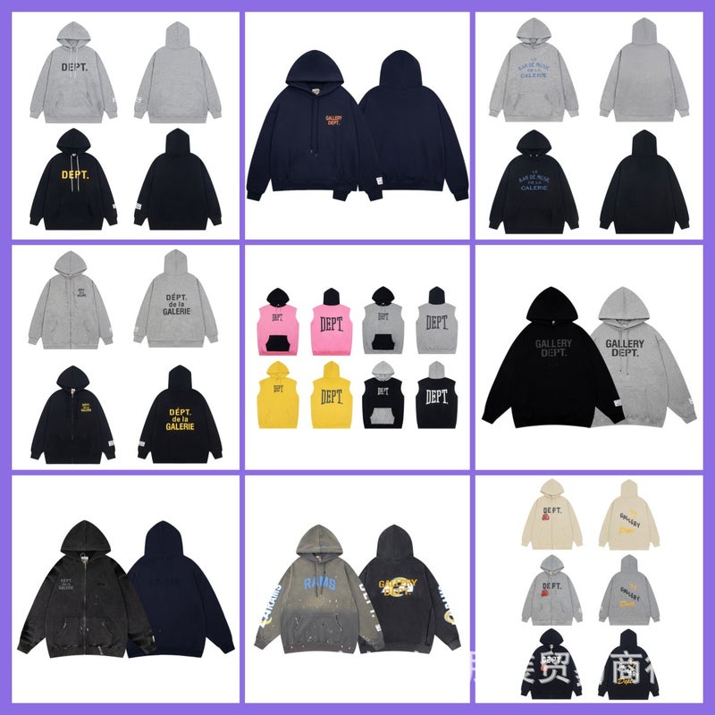 American Style Fashion Brand Gallery Dept Tide Simple Letter Hooded Sweat Loose Casual All-Match Men'S And Women'S Fashion - Image 2