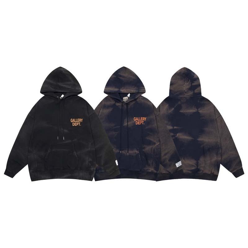 American Style Fashion Brand Gallery Dept Tide Simple Letter Hooded Sweat Loose Casual All-Match Men'S And Women'S Fashion - Image 4