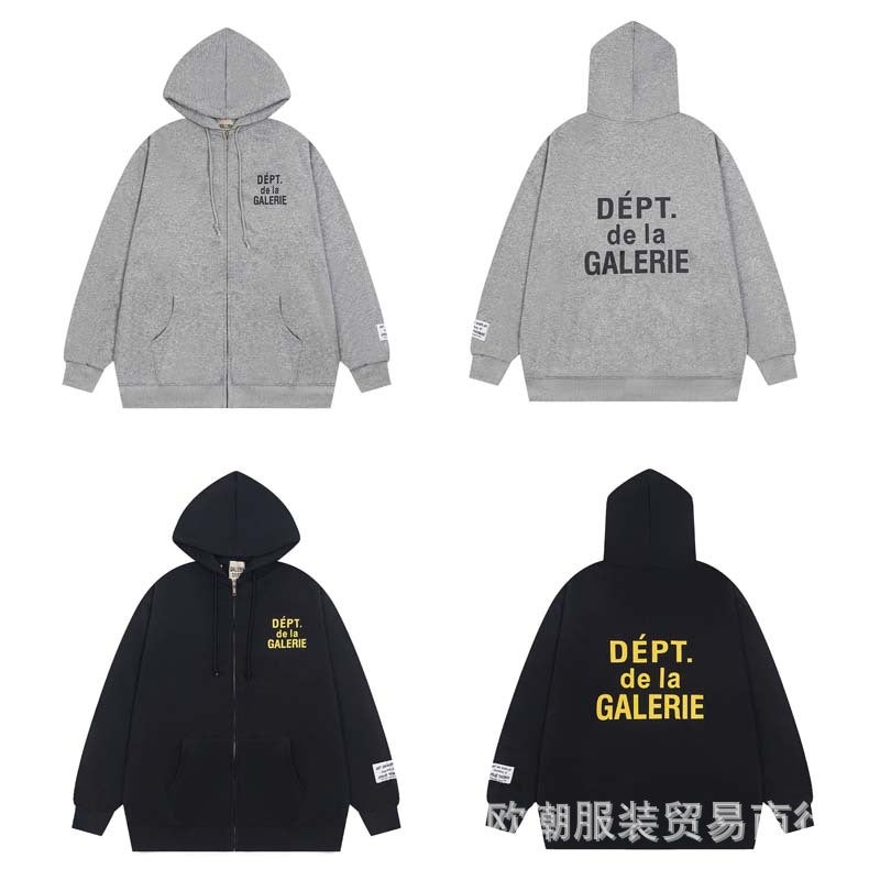 American Style Fashion Brand Gallery Dept Tide Simple Letter Hooded Sweat Loose Casual All-Match Men'S And Women'S Fashion - Image 5