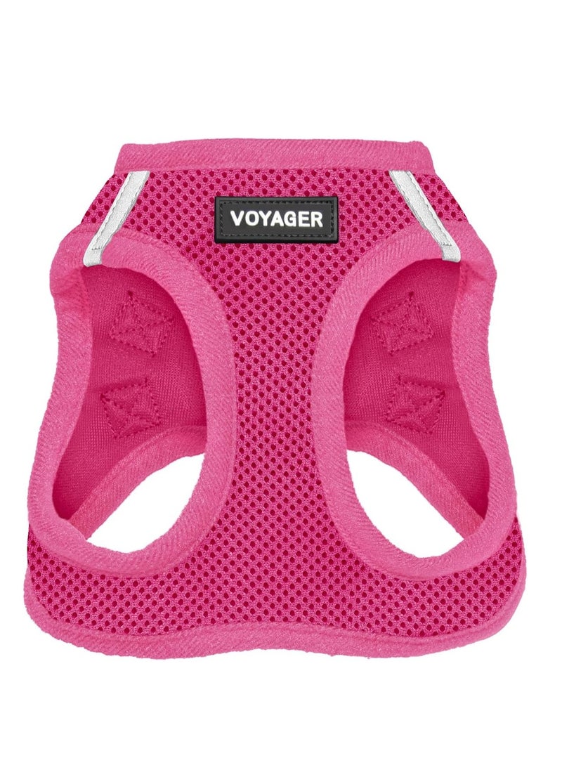 VOYAGER Voyager Step-in Air Dog Harness - All Weather Mesh Step in Vest Harness for Small and Medium Dogs by Best Pet Supplies - Harness (Fuchsia), Small  - Image 1