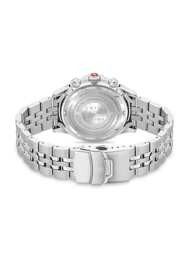 SWISS MILITARY HANOWA Flagship X Chrono 43mm Men's Watch with Stainless Steel Bracelet