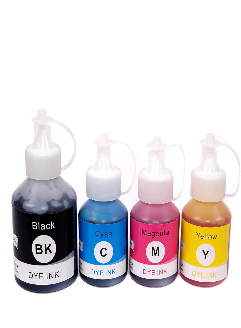 Terabyte BTD60 BT5000 Ink Set 4-Color for Brother BTD60 BT5000 Ink Bottle Set Use for DCP-T300 T310W T500W T510W T520W T220 T226 T710W T700W T420W T425W,Prints Up to 8,000 Pages(Black, Cyan, Yellow, Magenta) - Image 1