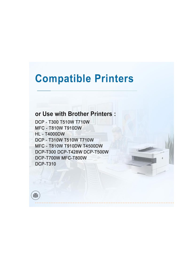 Terabyte BTD60 BT5000 Ink Set 4-Color for Brother BTD60 BT5000 Ink Bottle Set Use for DCP-T300 T310W T500W T510W T520W T220 T226 T710W T700W T420W T425W,Prints Up to 8,000 Pages(Black, Cyan, Yellow, Magenta) - Image 2