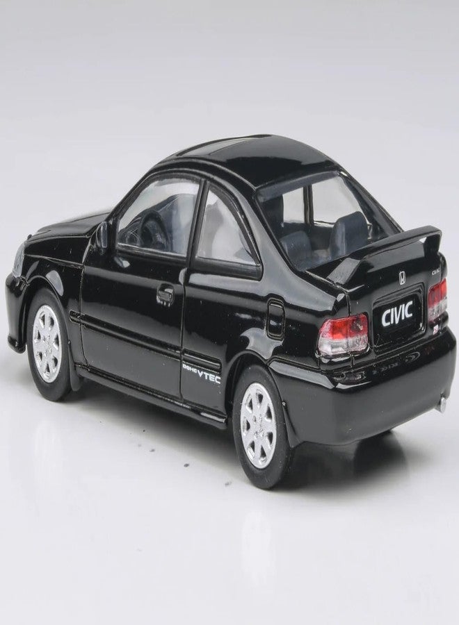 Paragon 1999 Honda Civic Si EM1 Flamenco Black with Sunroof 1/64 Diecast Model Car Models - Image 2