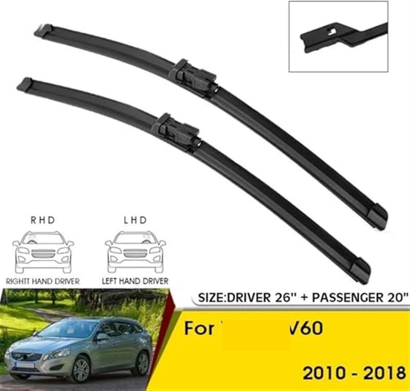 Wivplex Windshield Wiper Blades for Volvo V60 (2010-2018) - Image 5