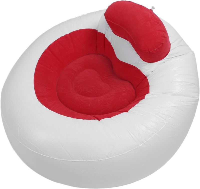 Daily universal pick SUNGOOYUE Inflatable Sofa Chair, Multifunctional Loving Heart Design, Portable Lounge for Living Room, Balcony (Red) Rack friendly - Image 5