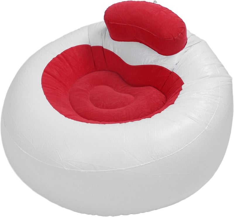 Daily universal pick SUNGOOYUE Inflatable Sofa Chair, Multifunctional Loving Heart Design, Portable Lounge for Living Room, Balcony (Red) Rack friendly - Image 4