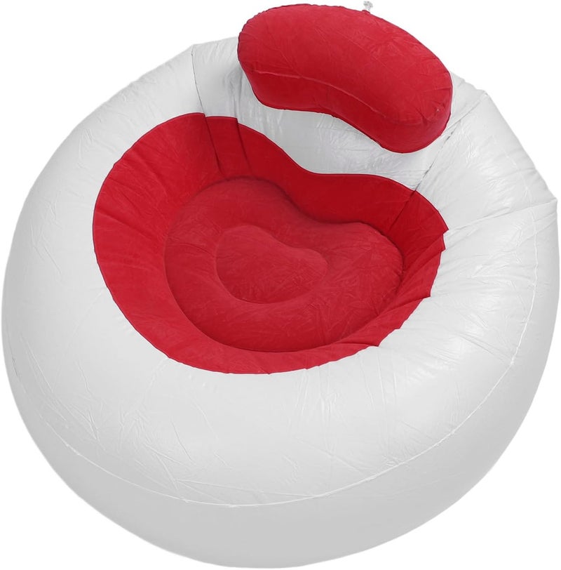 Daily universal pick SUNGOOYUE Inflatable Sofa Chair, Multifunctional Loving Heart Design, Portable Lounge for Living Room, Balcony (Red) Rack friendly - Image 3