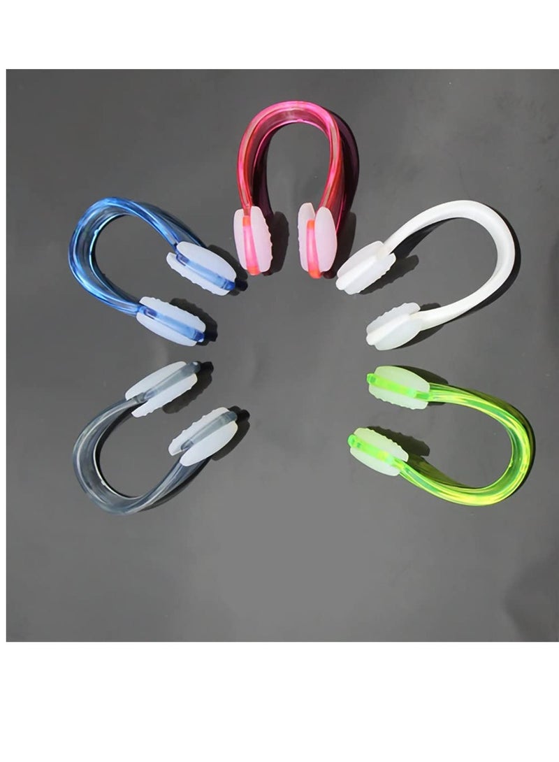 SYOSI 5 Pieces Swimming Nose Clip, Swimming Nose Plug, Waterproof Nose Clip Nose Protector, Training Nose Clip Silica Gel Swim Nose Clip Swim Nose Clip Plug, Protector For Swimming Adult and Kids - Image 3
