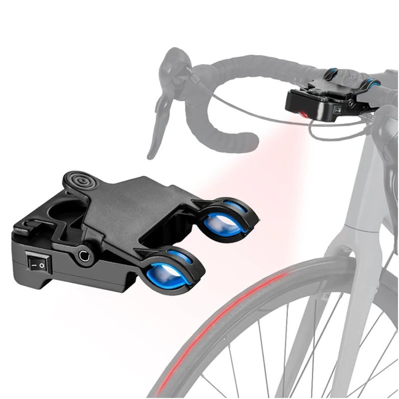JHSHlye Handlebar Laser Aligner for Bicycles, Bike Seat Calibrator Bike Tool,Bicycle Handlebar Laser Aligner Seat Center Adjuster Measurement Tool, Aligning Indicator Tool - Image 1