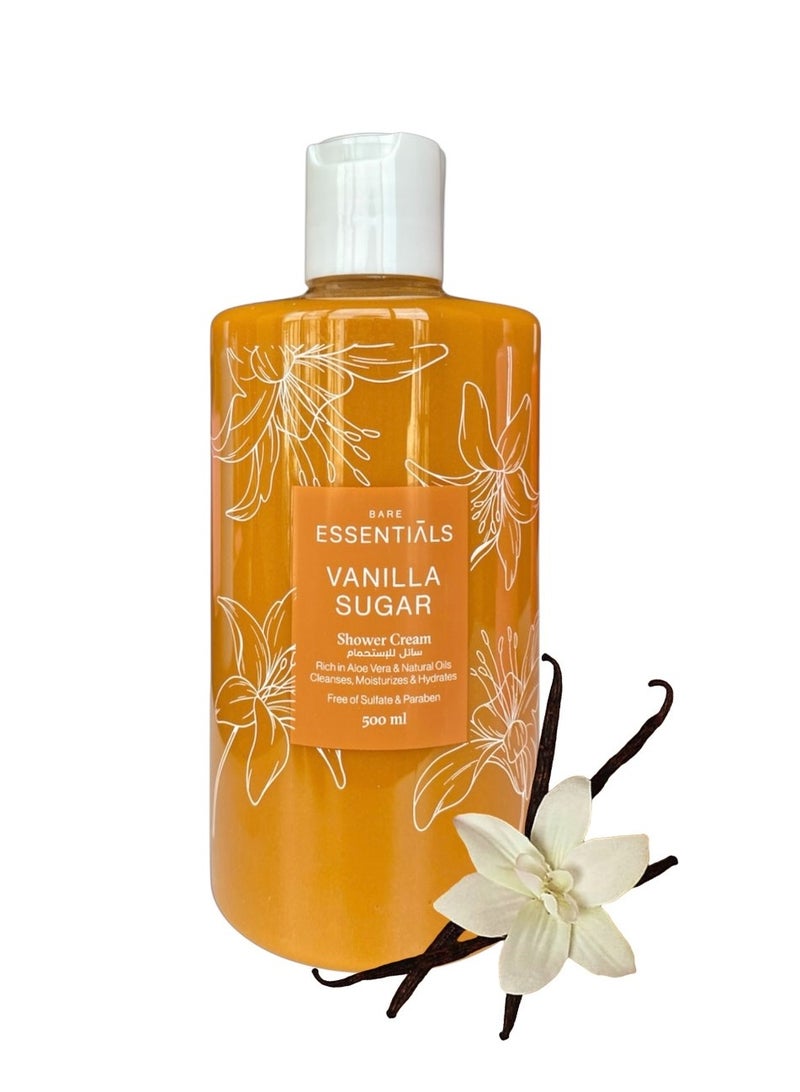 ESSENTIALS كريم الاستحمام بالفانيليا والسكر