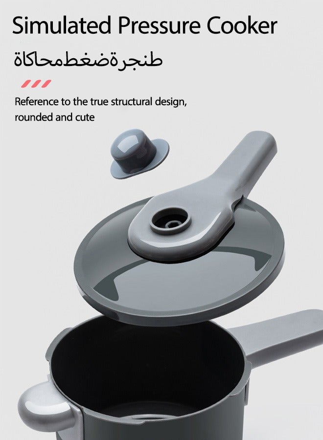 الدليبن مجموعة ألعاب مطبخ الأطفال الكبيرة، أدوات مطبخ بيت اللعب، متعة الطبخ والتقطيع، هدية تعليمية لتنمية المهارات الأساسية في سن مبكرة للأطفال الصغار （59 قطعة） - Image 5