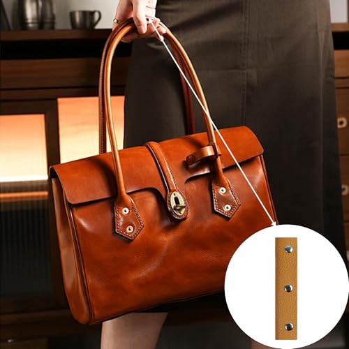 bociloy 2PCS Leather Handbag Handle Wrap Covers, Purse Wallet Strap Protector Pads, Soft Grip for Tote Bag Suitcase Travel Shopping Bag Craft Making Supplies, Brown - Image 5