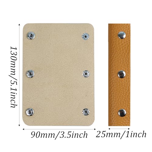 bociloy 2PCS Leather Handbag Handle Wrap Covers, Purse Wallet Strap Protector Pads, Soft Grip for Tote Bag Suitcase Travel Shopping Bag Craft Making Supplies, Brown - Image 2