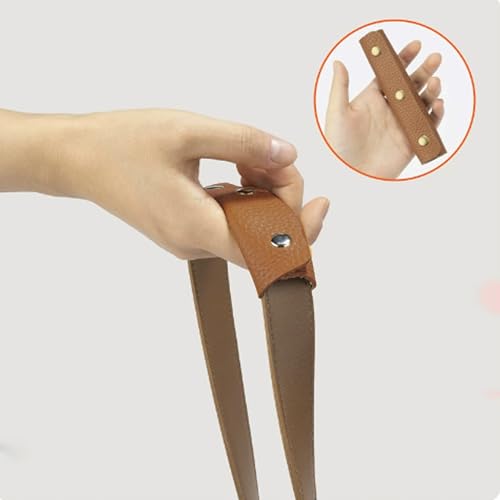 bociloy 2PCS Leather Handbag Handle Wrap Covers, Purse Wallet Strap Protector Pads, Soft Grip for Tote Bag Suitcase Travel Shopping Bag Craft Making Supplies, Brown - Image 4