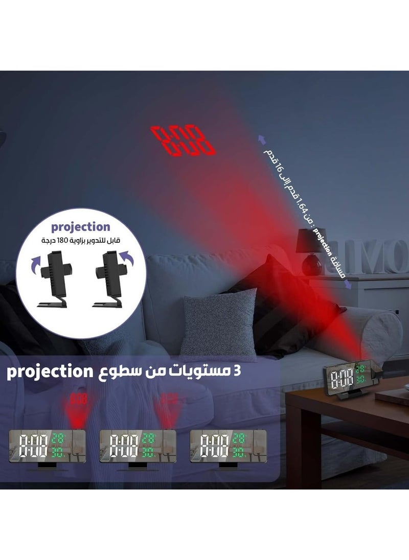 ⏰ Smart LED Mirror Alarm Clock – Stylish Design, Smart Features, Perfect Start to Your Day!