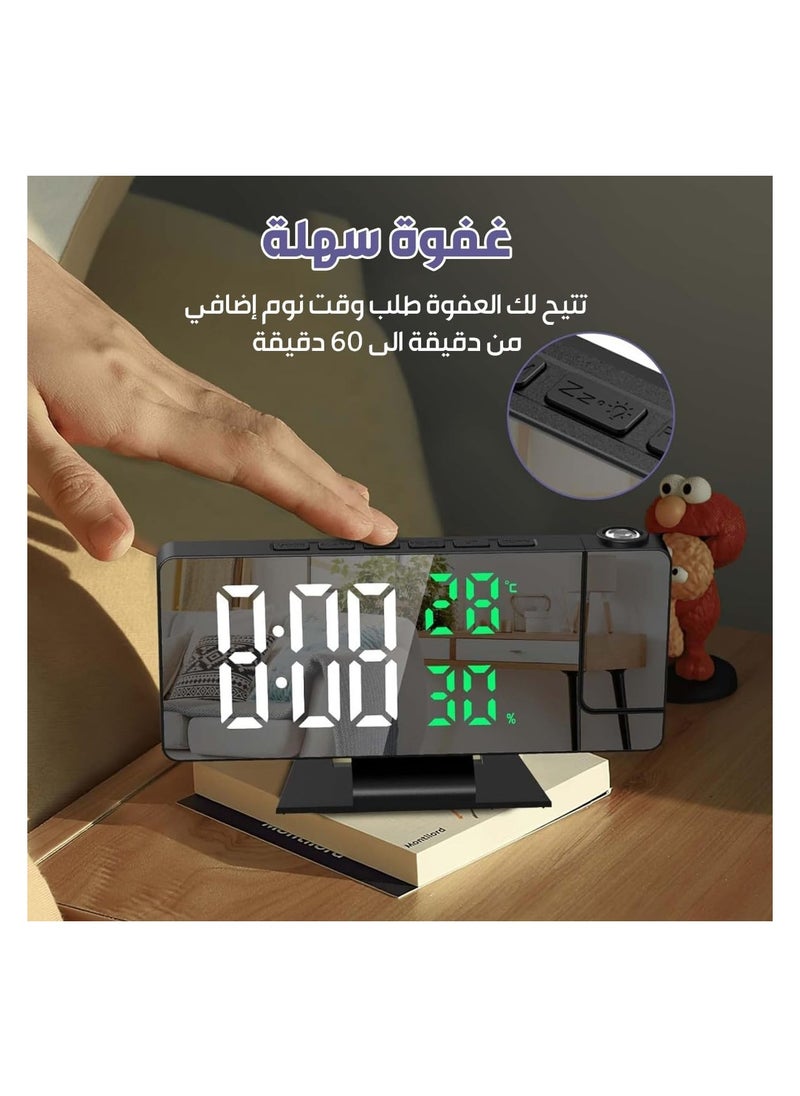 ⏰ Smart LED Mirror Alarm Clock – Stylish Design, Smart Features, Perfect Start to Your Day!