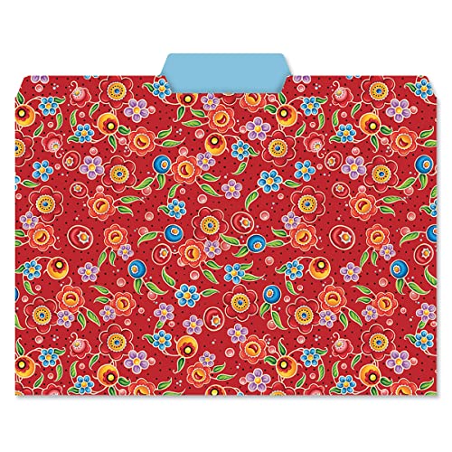 Current Mary Engelbreit File Folders Value Pack - Bulk Set of 24, 6 Pretty Decorative Designs, 1/3 Cut Tabs, Heavy-Duty Paper Stock, Office Supplies for Home & Work, 9-½” x 11-¾” Letter Size - Image 4
