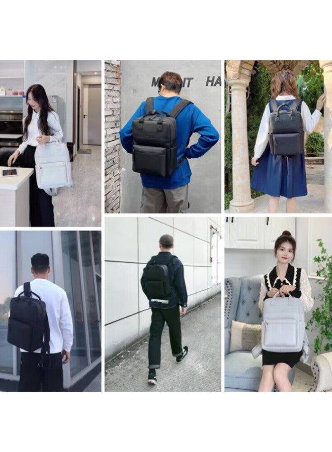 Lexon Backpack For Men, 15-inch Laptop Bag, Water-resistant Backpack For Women, Casual Student Couple Schoolbag, Off-white Color - Image 3