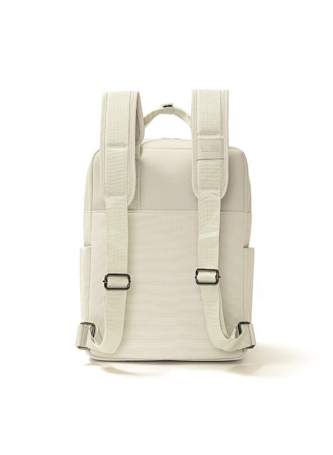 Lexon Backpack For Men, 15-inch Laptop Bag, Water-resistant Backpack For Women, Casual Student Couple Schoolbag, Off-white Color - Image 5