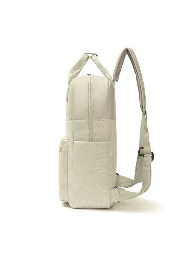 Lexon Backpack For Men, 15-inch Laptop Bag, Water-resistant Backpack For Women, Casual Student Couple Schoolbag, Off-white Color - Image 2