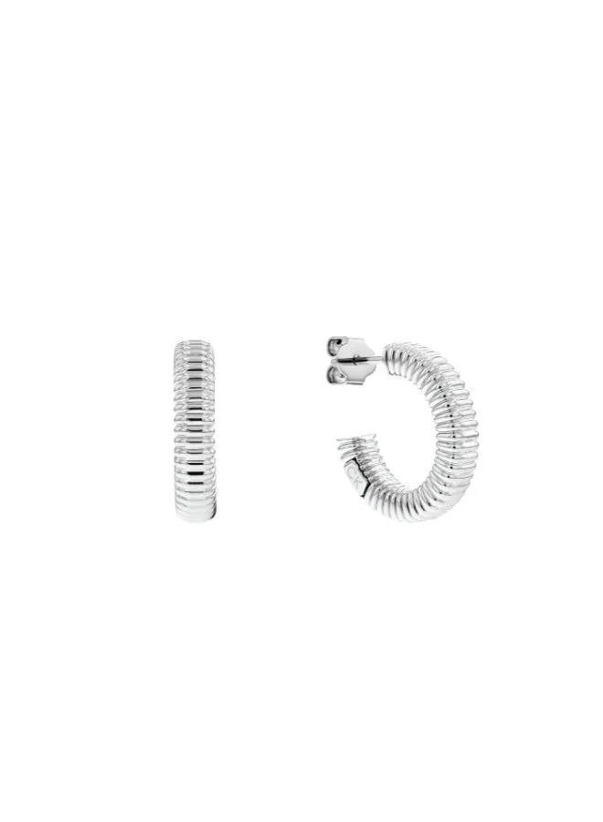 CALVIN KLEIN C Shape Earrings in Stainless Steel