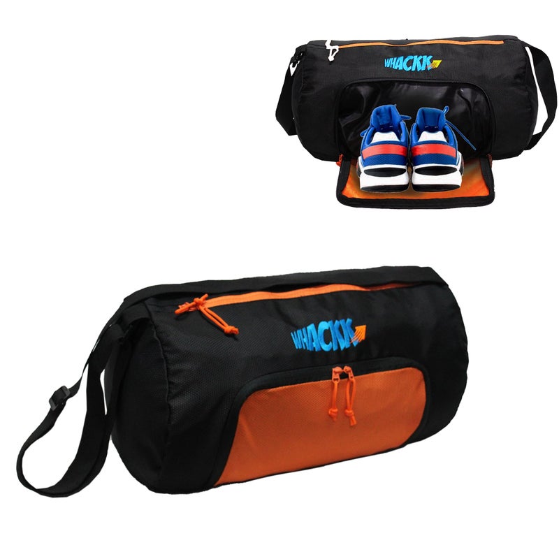 Whackk Track Org 31L |Gym Bags |Fitness Bag|Sports Duffle|Multipurpose Carry Bag |Travel Duffel Bag|Adjustable Strap|Air Ventilated Pocket for Shoes|Unisex|Lightweight|Sports Kit|Kitbag|for Men Women - Image 5